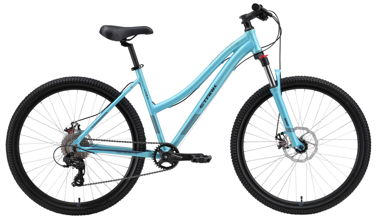 Женский велосипед Stark Luna 27.2 D (2024) Бирюзовый, Серый 16
