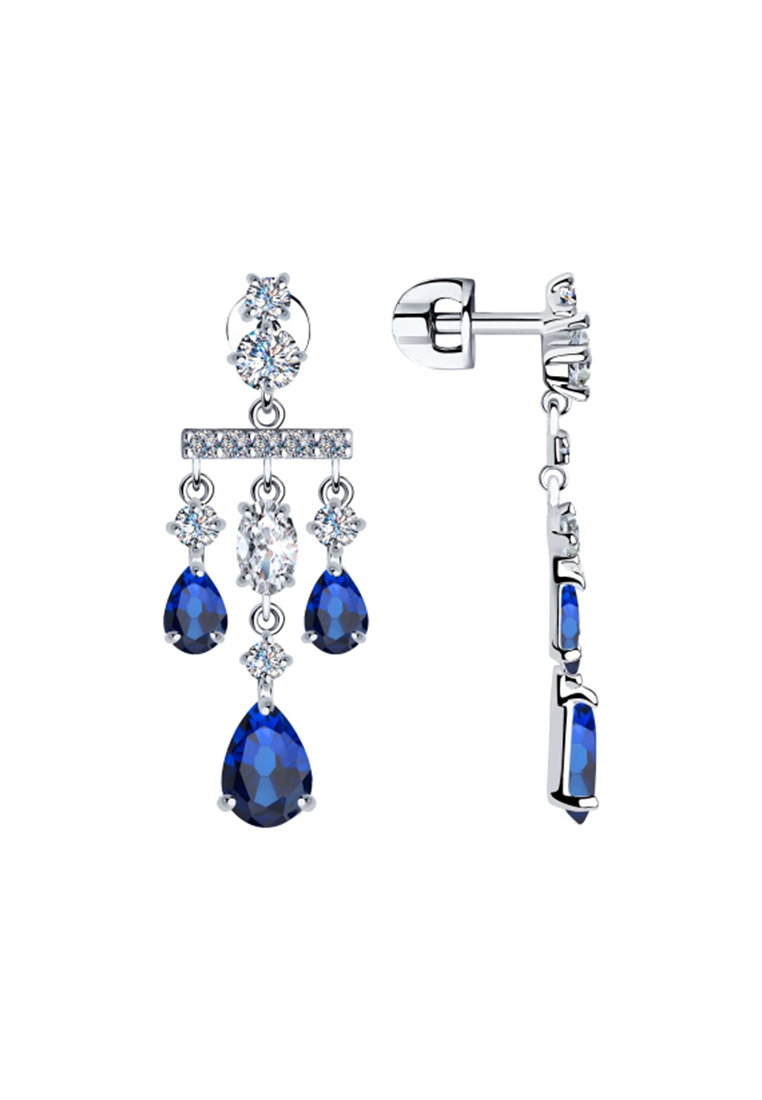 

Серьги из серебра с фианитом SOKOLOV 94023629, 94023629_k