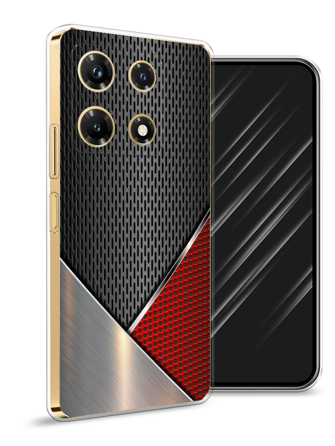 

Чехол Awog на Infinix Note 30 Pro, Черный;красный;серебристый, 3104550-3