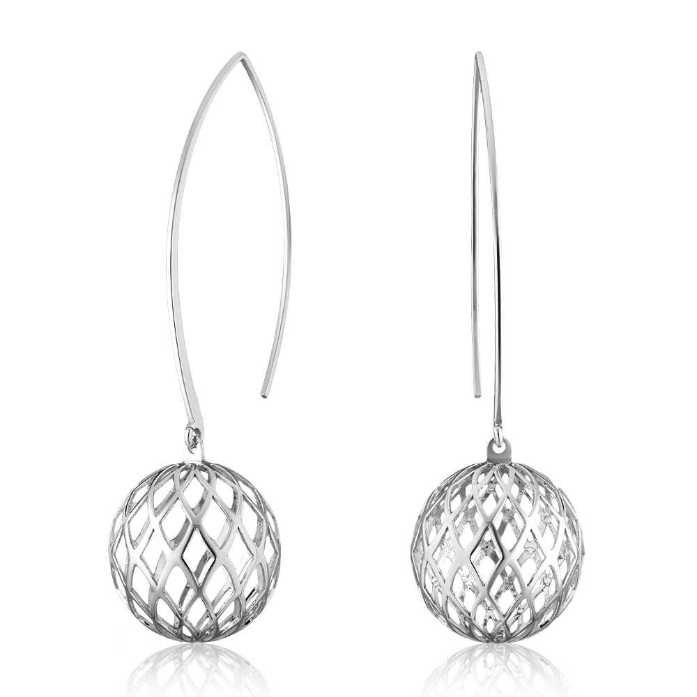 

Серьги из серебра без вставки ЮВЕЛИР КАРАТ 2029048/9