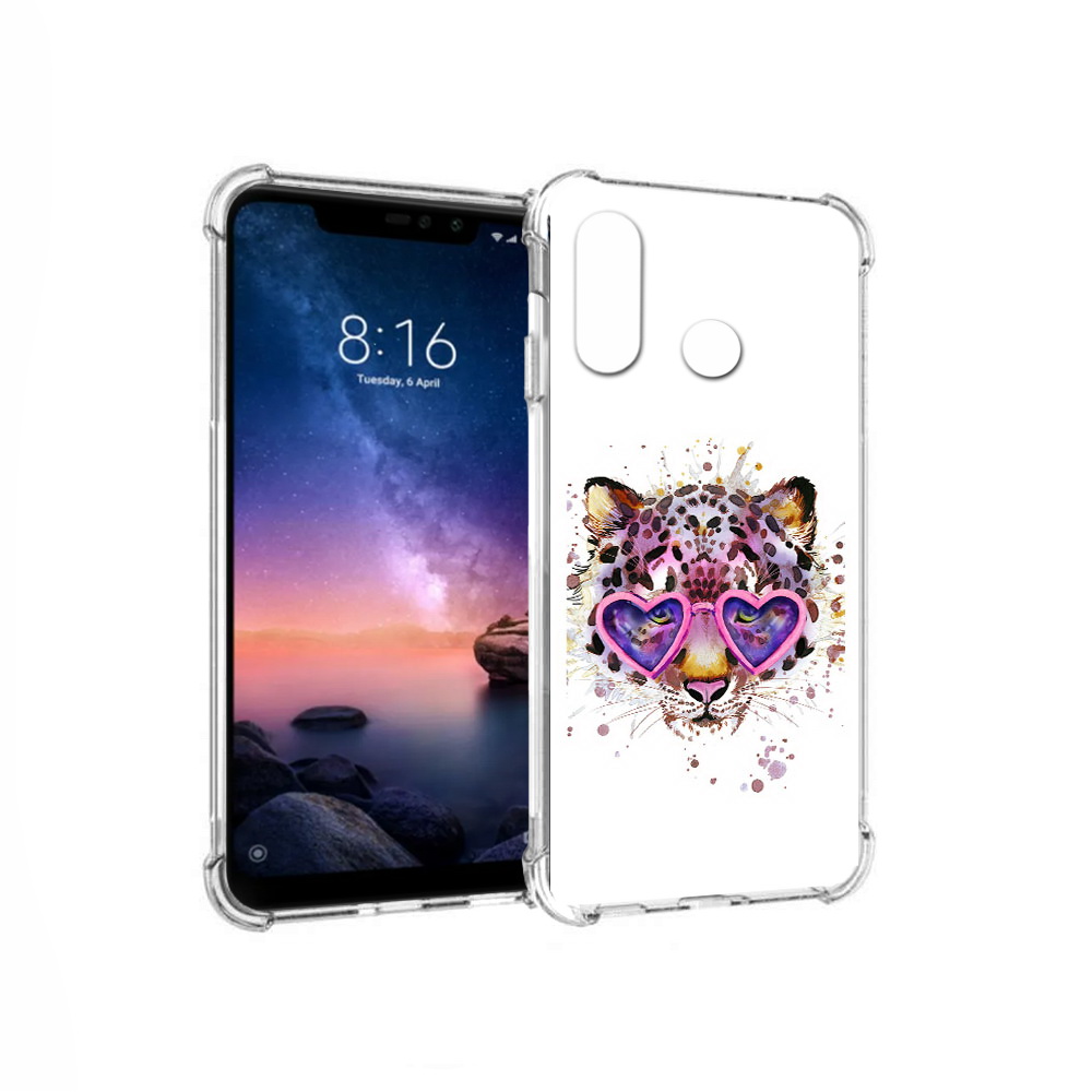

Чехол MyPads Tocco для Xiaomi Redmi Note 6 модный леопард (PT118671.310.480), Прозрачный, Tocco