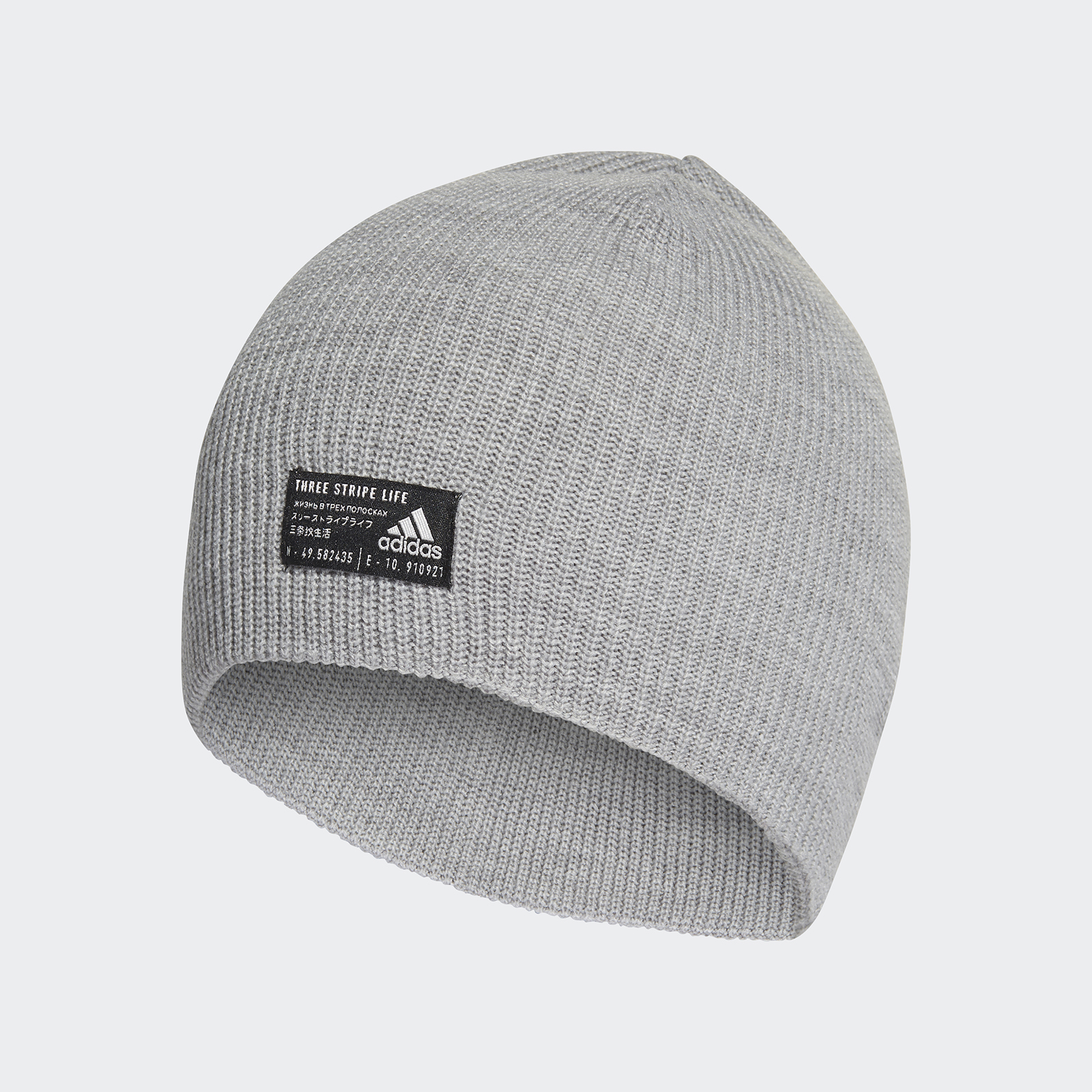 фото Шапка бини унисекс adidas perf beanie mh серая, р. 56-58