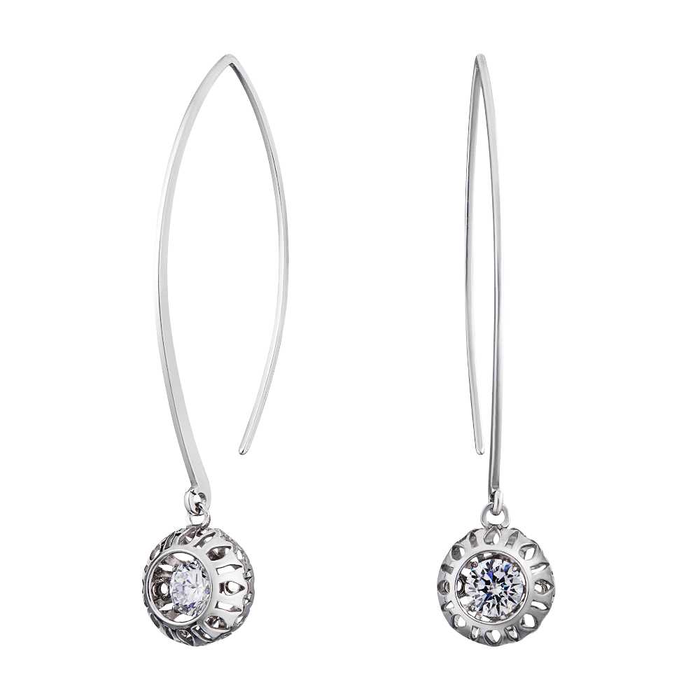 

Серьги из серебра с фианитом ЮВЕЛИР КАРАТ 2128852/91