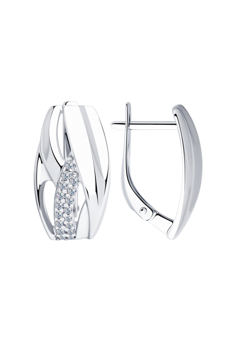 

Серьги из серебра с фианитом SOKOLOV 94023299, 94023299