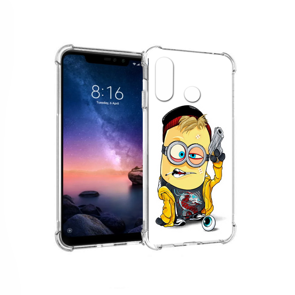 

Чехол MyPads Tocco для Xiaomi Redmi Note 6 миньон бандит (PT118671.310.475), Прозрачный, Tocco