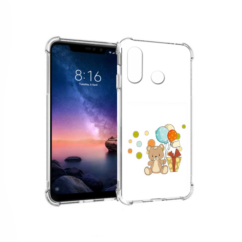 

Чехол MyPads Tocco для Xiaomi Redmi Note 6 медвеженок с подарком (PT118671.310.470), Прозрачный, Tocco