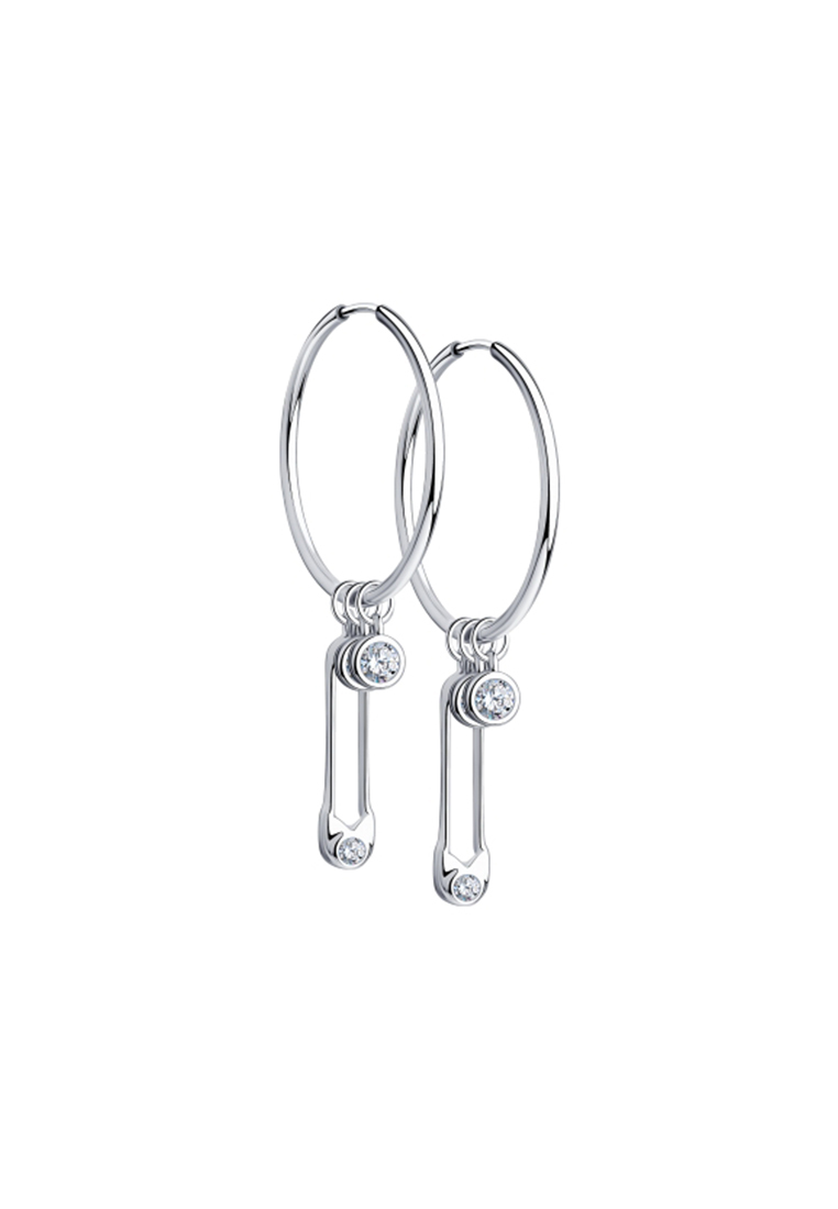 

Серьги из серебра с фианитом SOKOLOV 94023816, 94023816_k