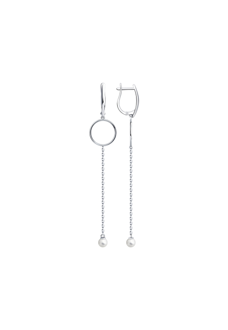 

Серьги из серебра с жемчугом SOKOLOV 94023648, 94023648_k