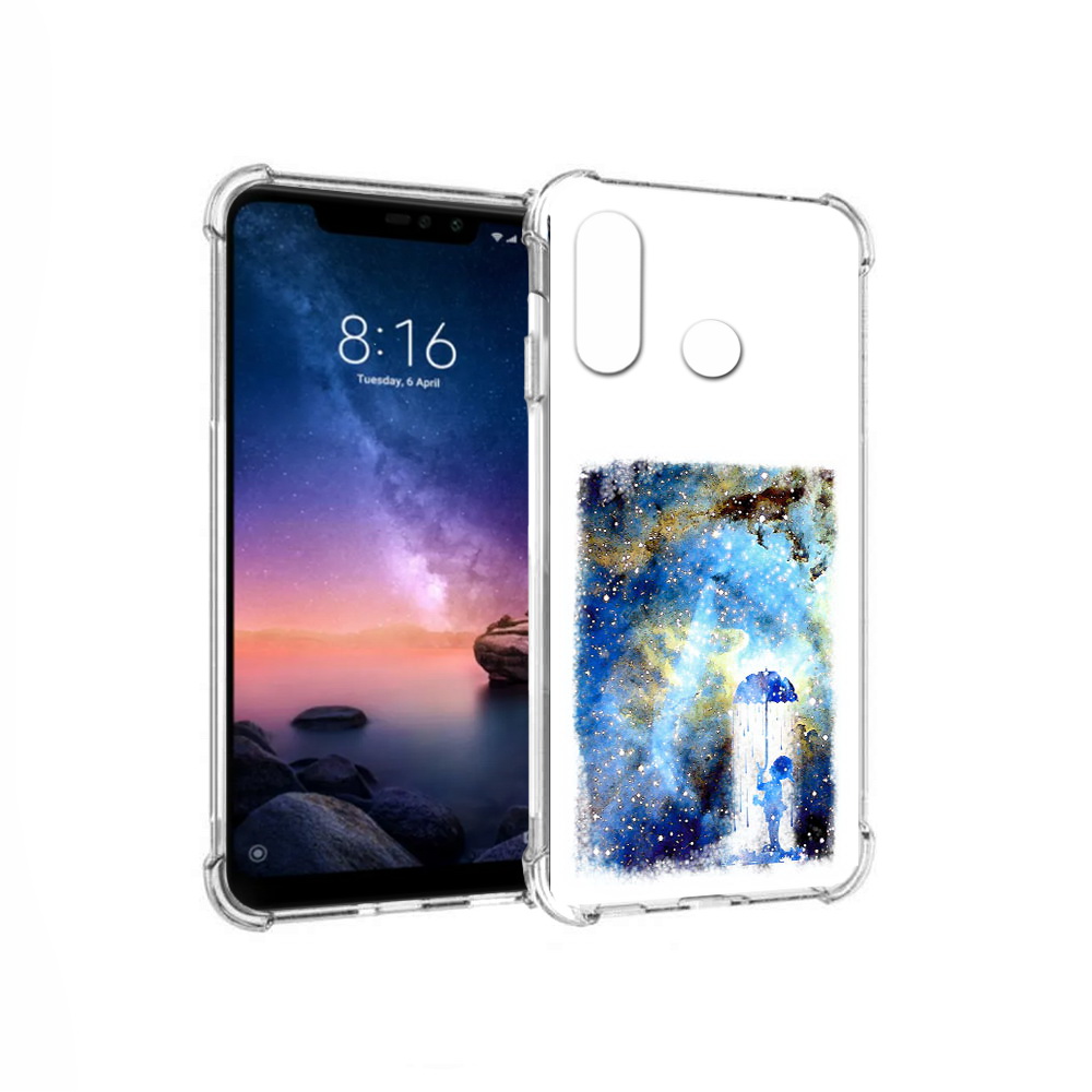 

Чехол MyPads Tocco для Xiaomi Redmi Note 6 мальчик в небе (PT118671.310.455), Прозрачный, Tocco