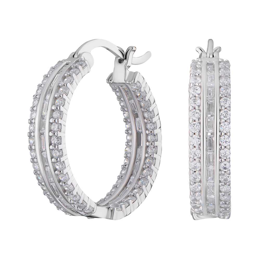 

Серьги из серебра с фианитом ЮВЕЛИР КАРАТ CTE-11793-20