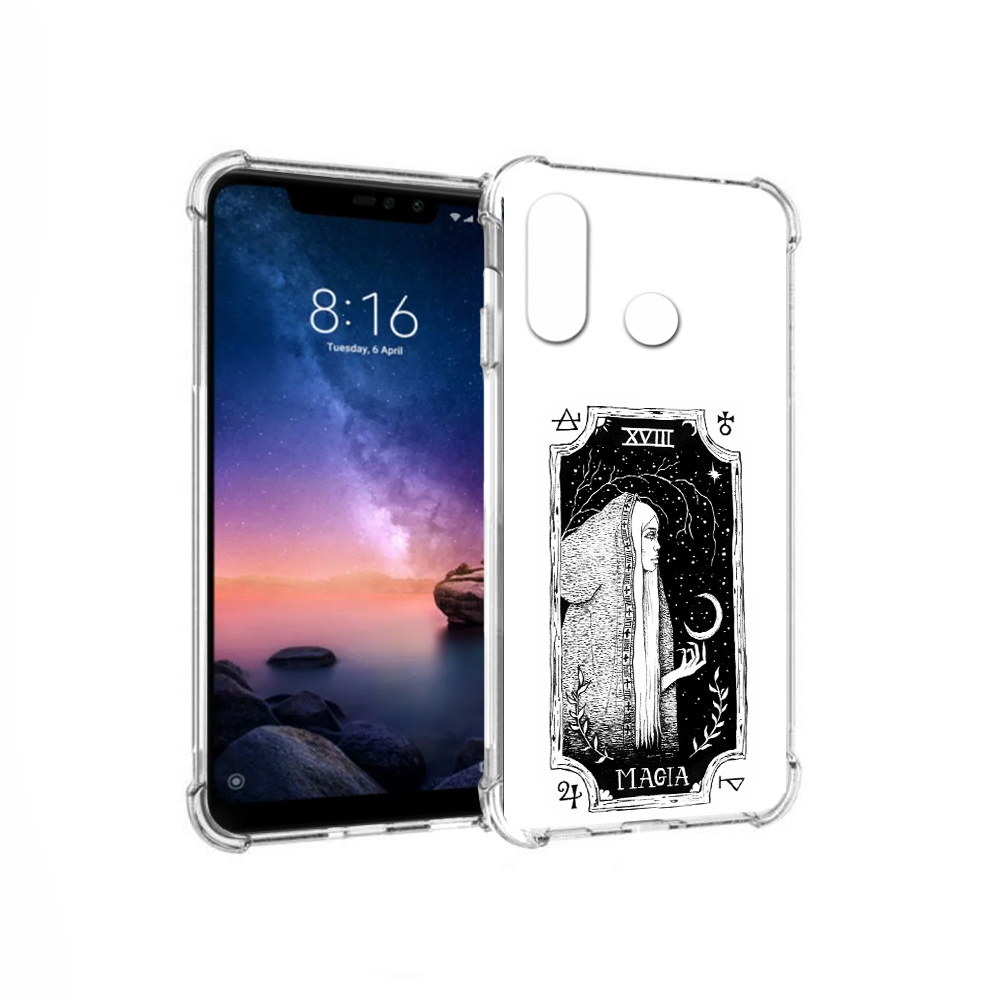 

Чехол MyPads Tocco для Xiaomi Redmi Note 6 лунная магия (PT118671.310.447), Прозрачный, Tocco