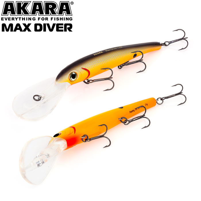 

Воблер Akara Max Diver 120 F MD-120-A19, Оранжевый, Max Diver 120 F