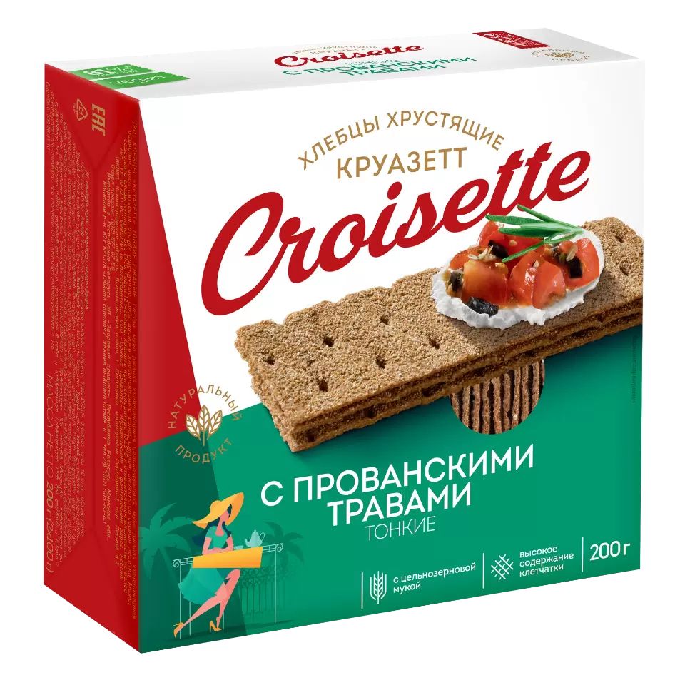 Хлебцы-тосты пшеничные Тонкий стиль с итальянскими травами 33 г