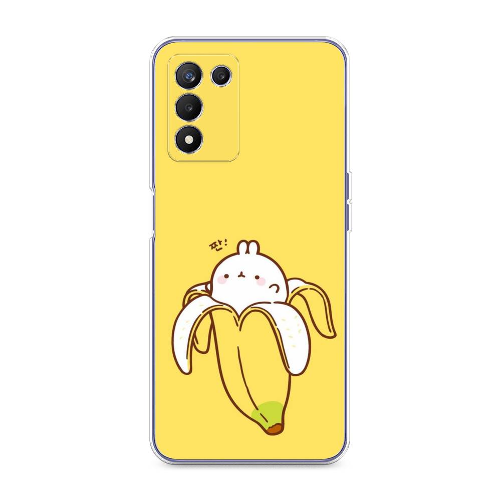 

Чехол Awog на Realme Q3s "Зайчик-бананчик", Разноцветный, 257950-2