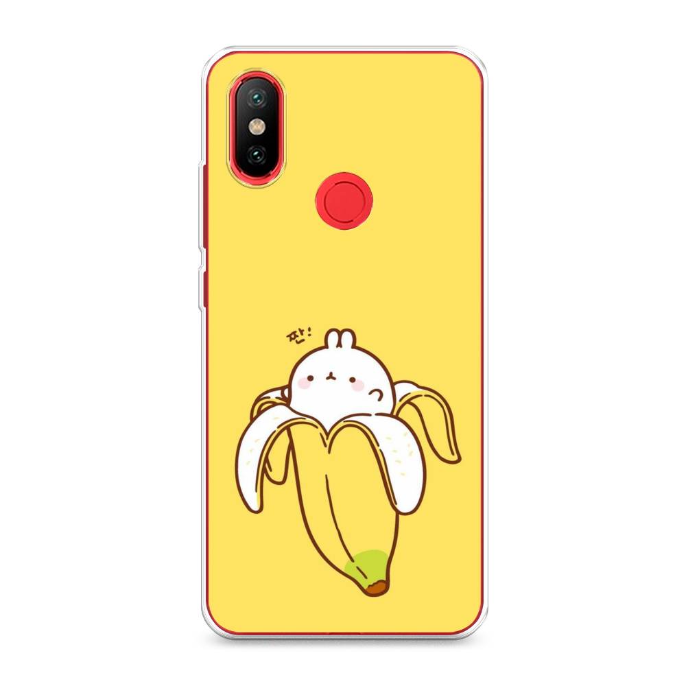 

Чехол Awog на Xiaomi Mi 6X "Зайчик-бананчик", Разноцветный, 33250-2