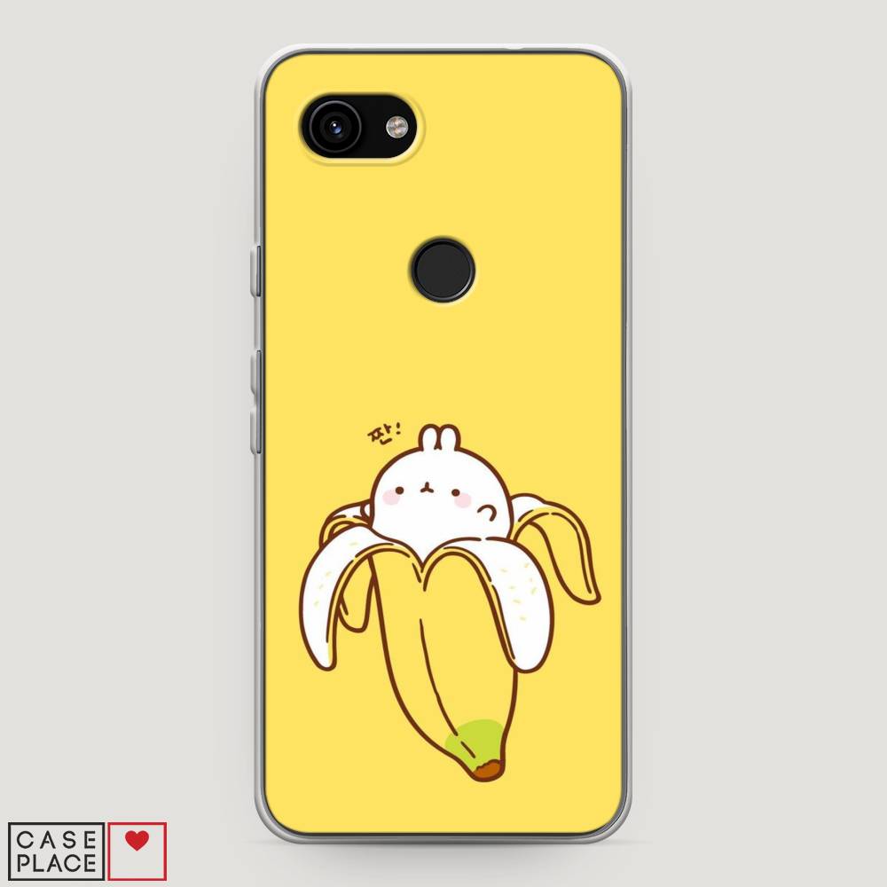 

Чехол Awog на Google Pixel 3a "Зайчик-бананчик", Разноцветный, 270150-2