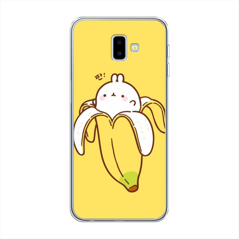 

Чехол Awog на Samsung Galaxy J6 + "Зайчик-бананчик", Разноцветный, 26950-2
