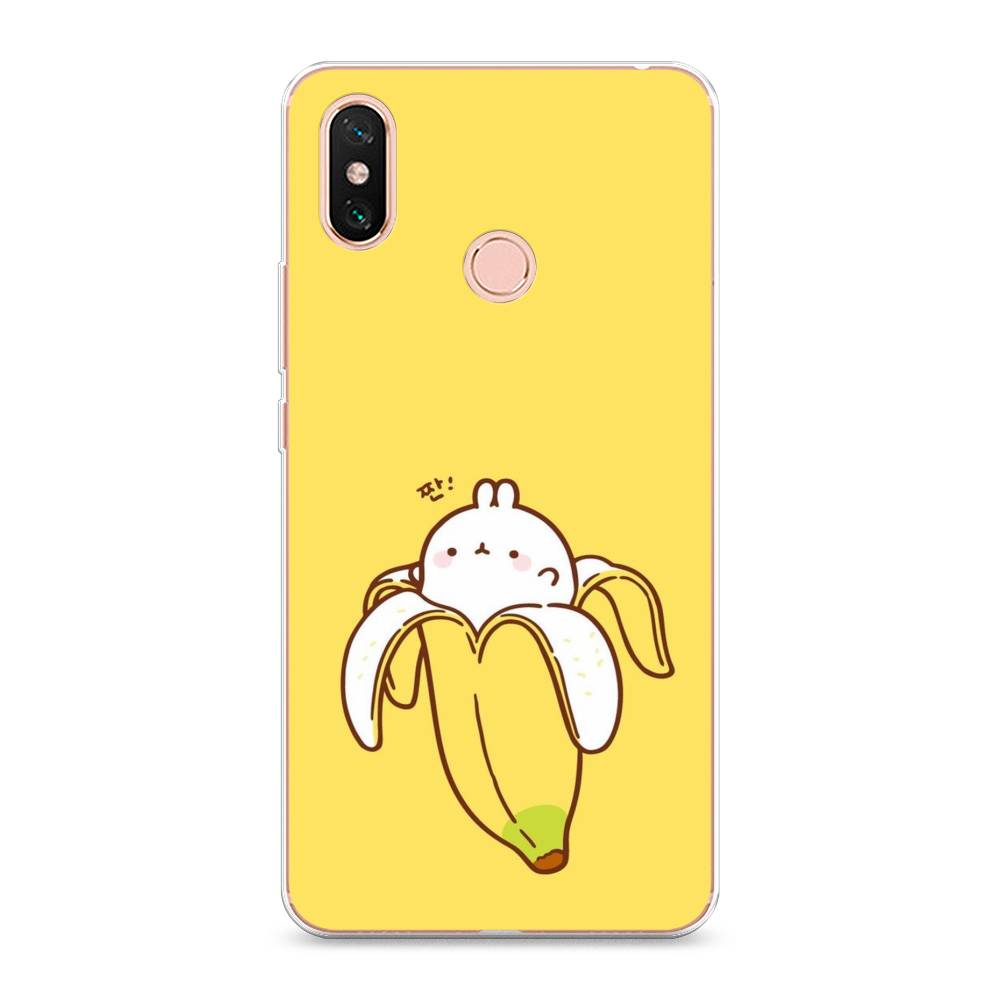 

Чехол Awog на Xiaomi Mi Max 3 "Зайчик-бананчик", Разноцветный, 34350-2