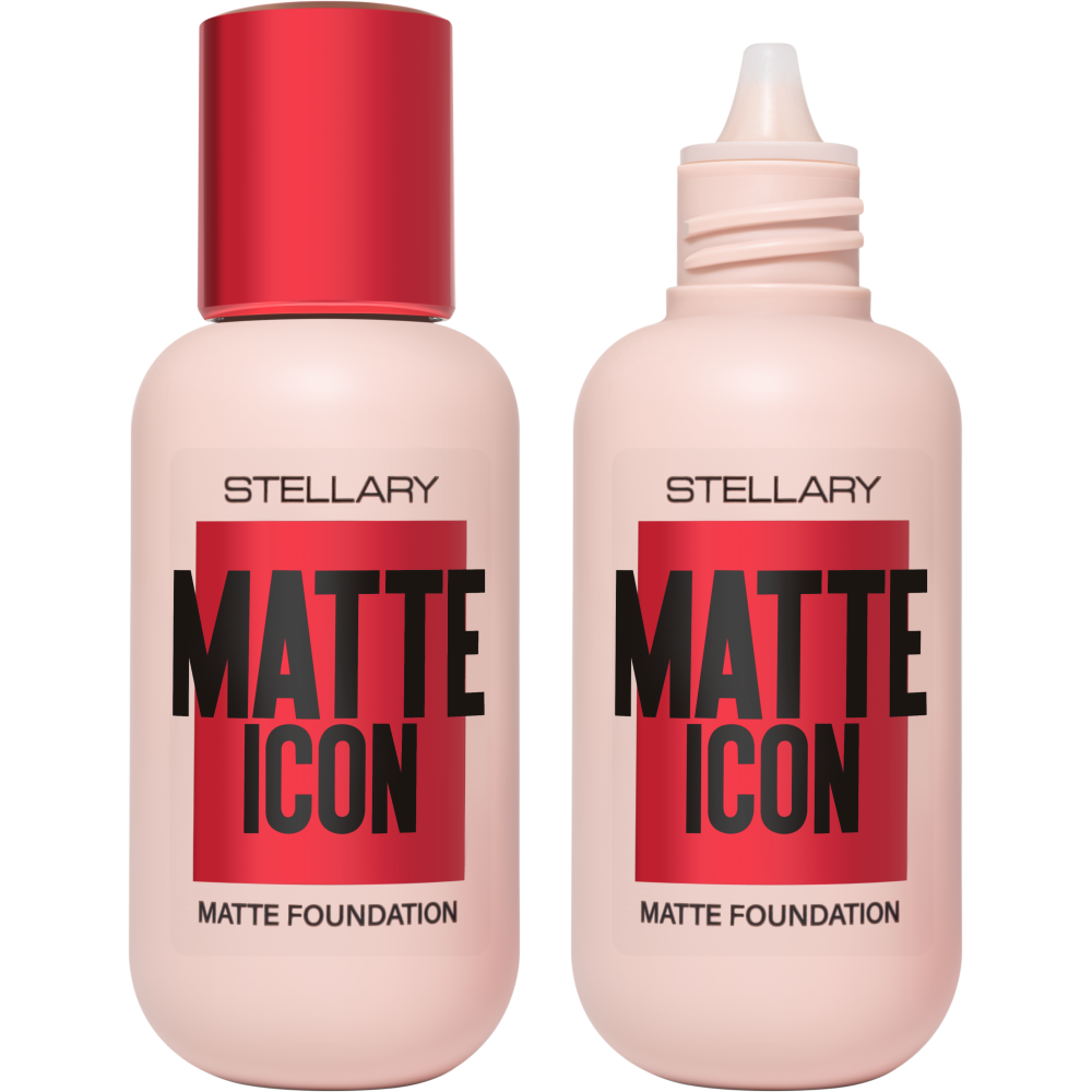 Матирующий тональный крем Stellary Matte Icon Foundation тон 01 натурально-светлый 35 мл тональный матирующий крем matte finish foundation 6 451 03 3 натуральный 30 мл