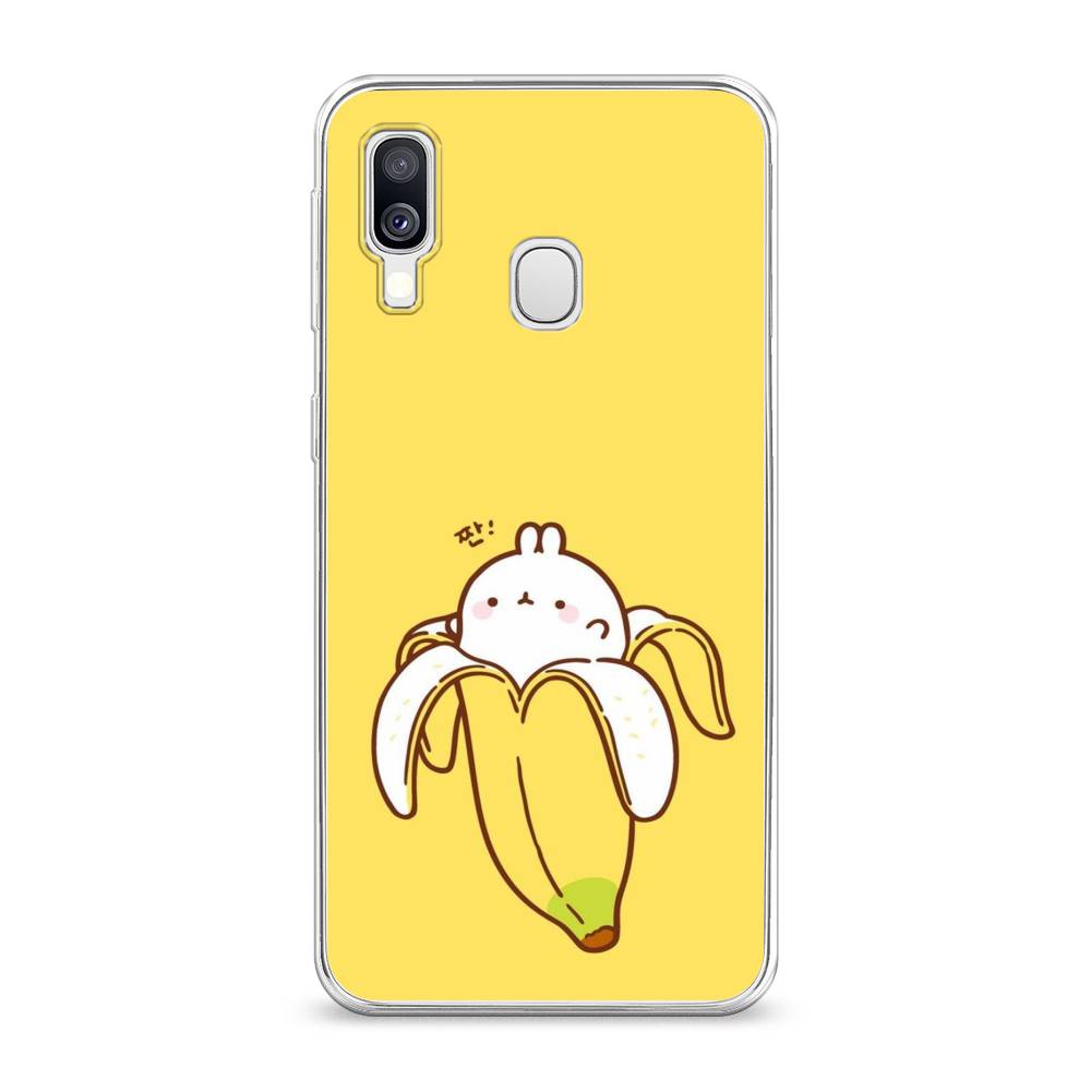 

Чехол Awog на Samsung Galaxy A40 "Зайчик-бананчик", Разноцветный, 28050-2