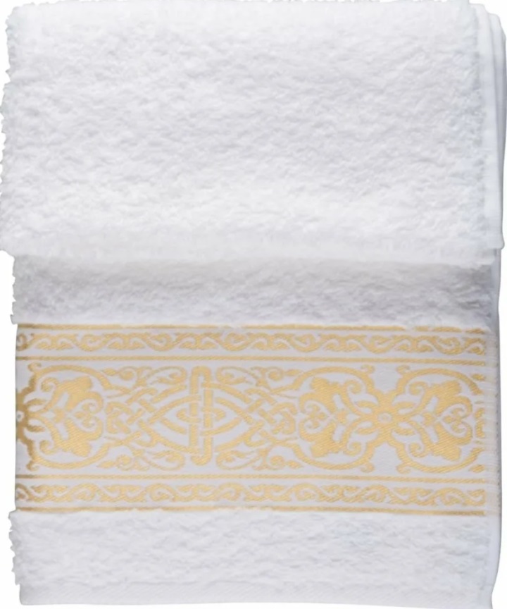Полотенце Cleanelly Винченцо 70 х 130 см махровое белый