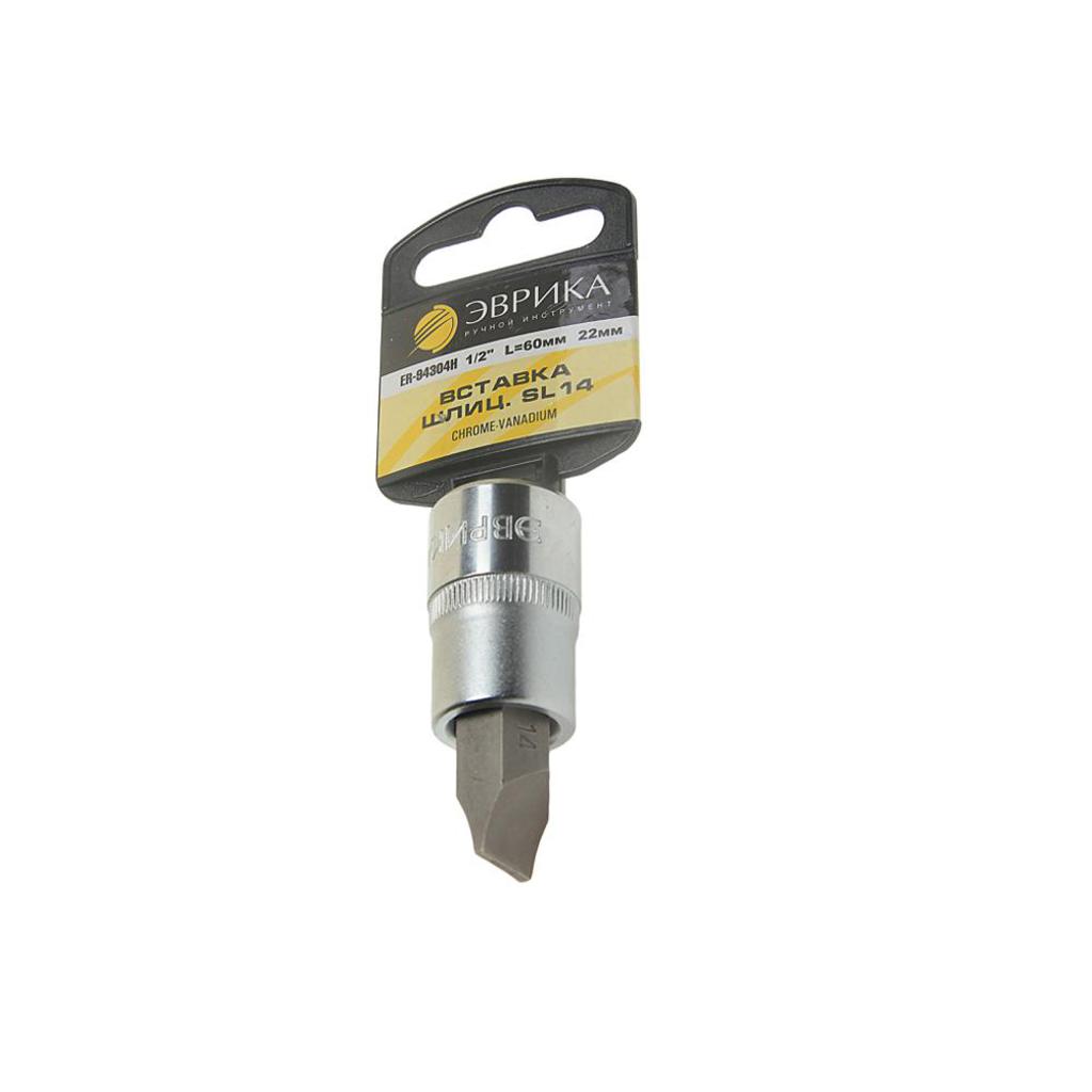 

Бита-головка 1/2" SL14 L=60мм с держателем ЭВРИКА ER-94304H