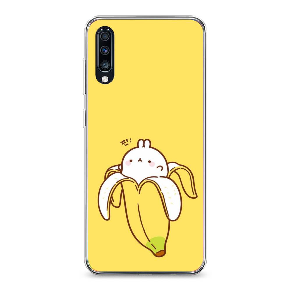

Чехол Awog на Samsung Galaxy A70 "Зайчик-бананчик", Разноцветный, 28150-2