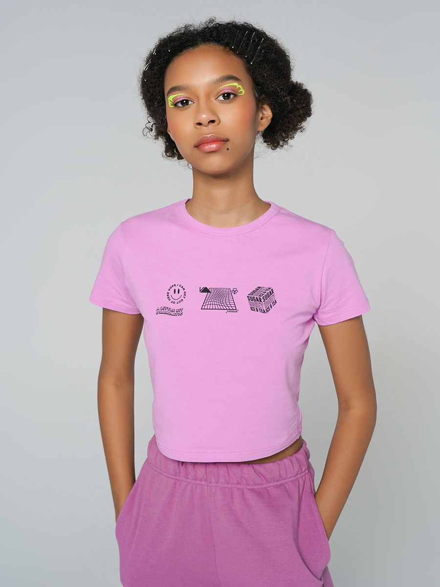 

Футболка женская ТВОЕ 88855 фиолетовая S, 88855