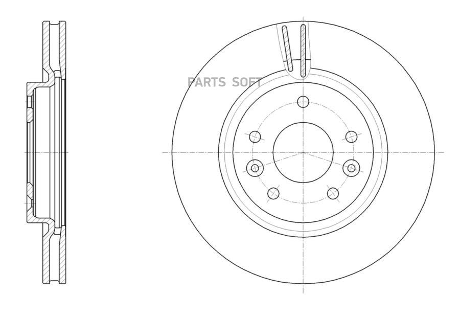 

Диск тормозной вентилируемый G-brake GR-21689