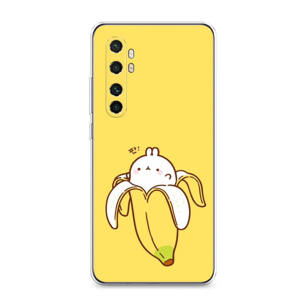 

Чехол Awog на Xiaomi Mi Note 10 lite "Зайчик-бананчик", Разноцветный, 38450-2
