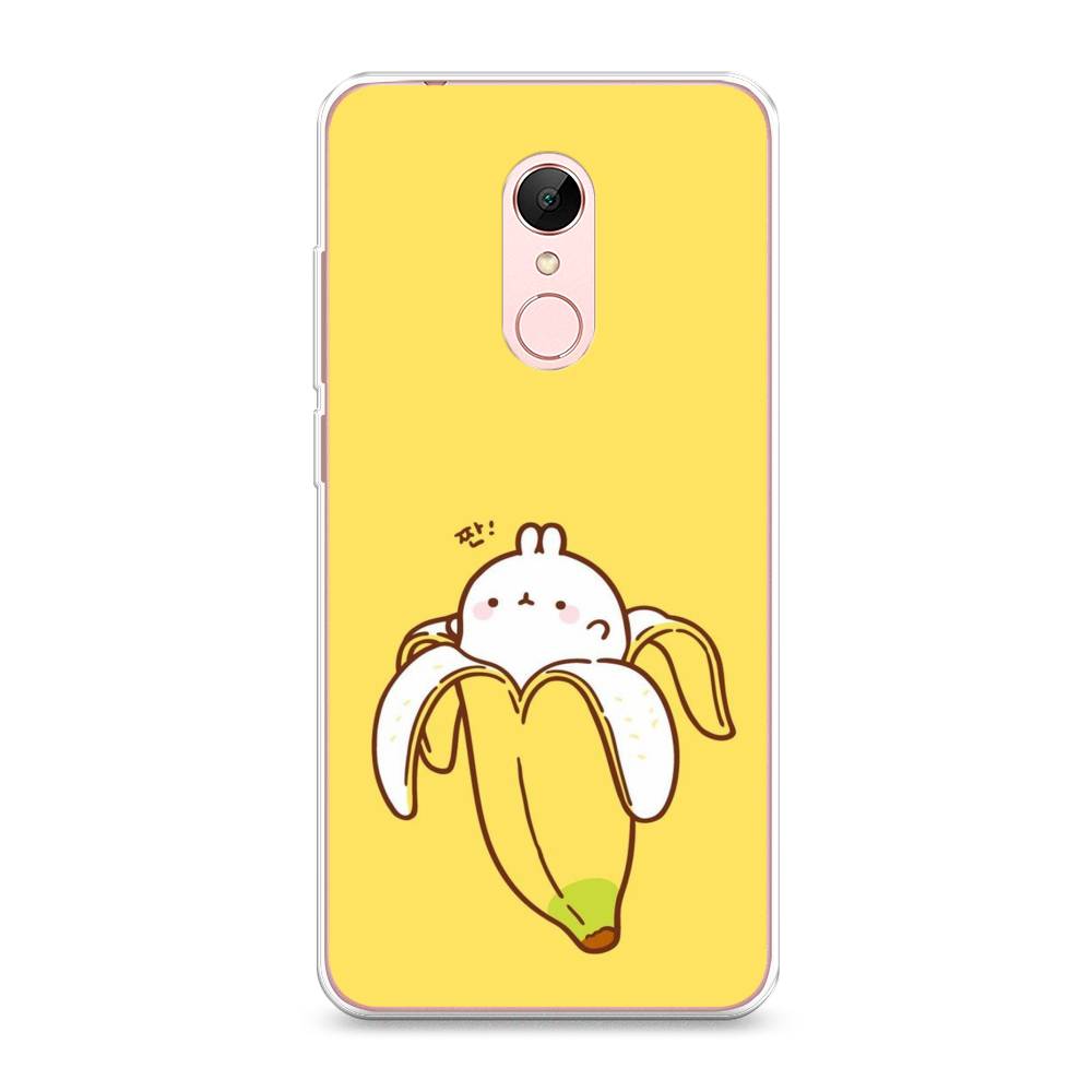 

Чехол Awog на Xiaomi Redmi 5 "Зайчик-бананчик", Разноцветный, 33050-2