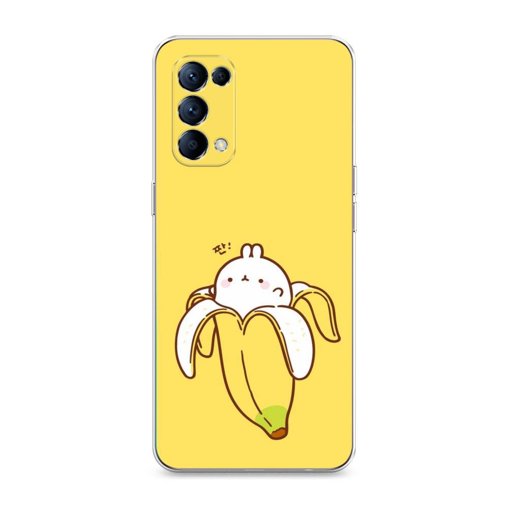 

Чехол Awog на Oppo Reno 5 "Зайчик-бананчик", Разноцветный, 255250-2