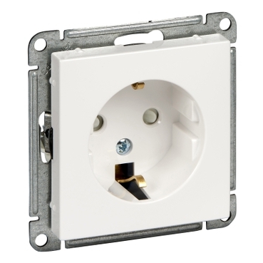 

W59 Розетка скрытая с заземлением в рамку бежевая | код RS16-152-2-86 | Schneider Electric, Бежевый