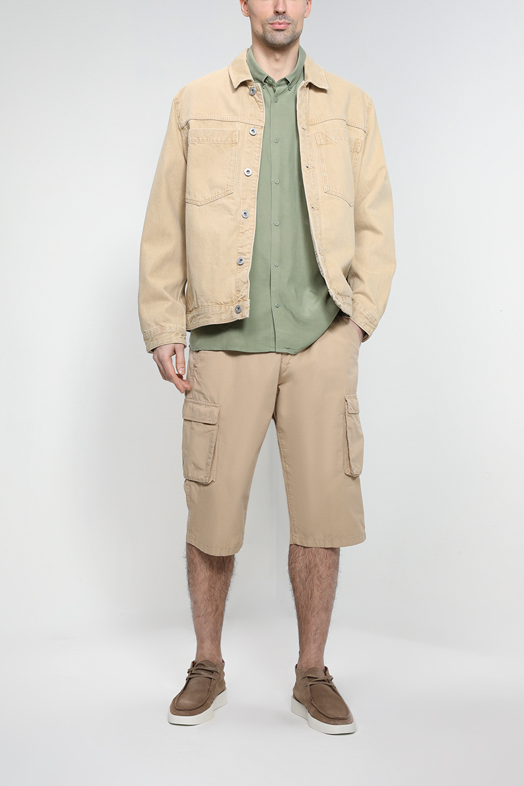 

Шорты мужские Esprit Casual 052EE2C306 бежевые 38, Бежевый, 052EE2C306