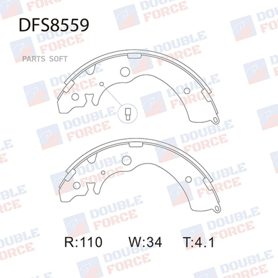 

Тормозные колодки DOUBLE FORCE барабанные DFS8559