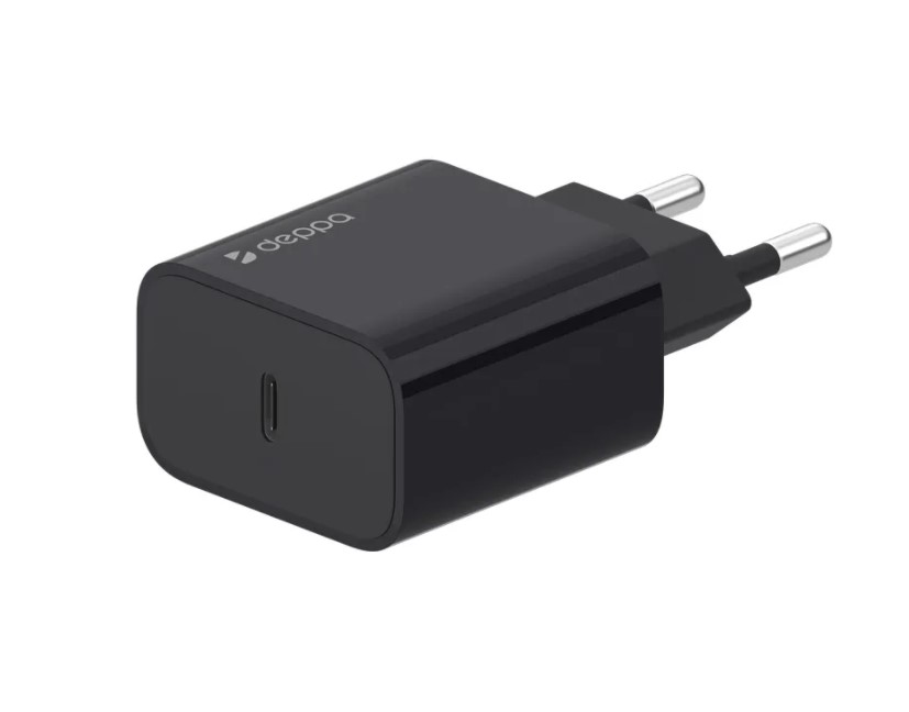 фото Сетевое зарядное устройство deppa 1xusb type-c 3 а черный