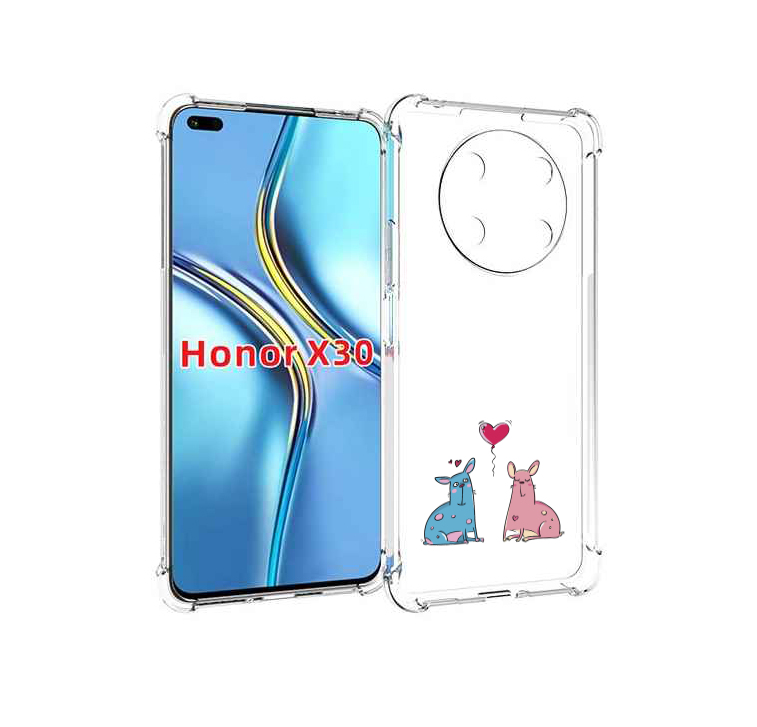 

Чехол MyPads Лама любовь для Honor X30 / Magic4 Lite 5G, Прозрачный, Tocco