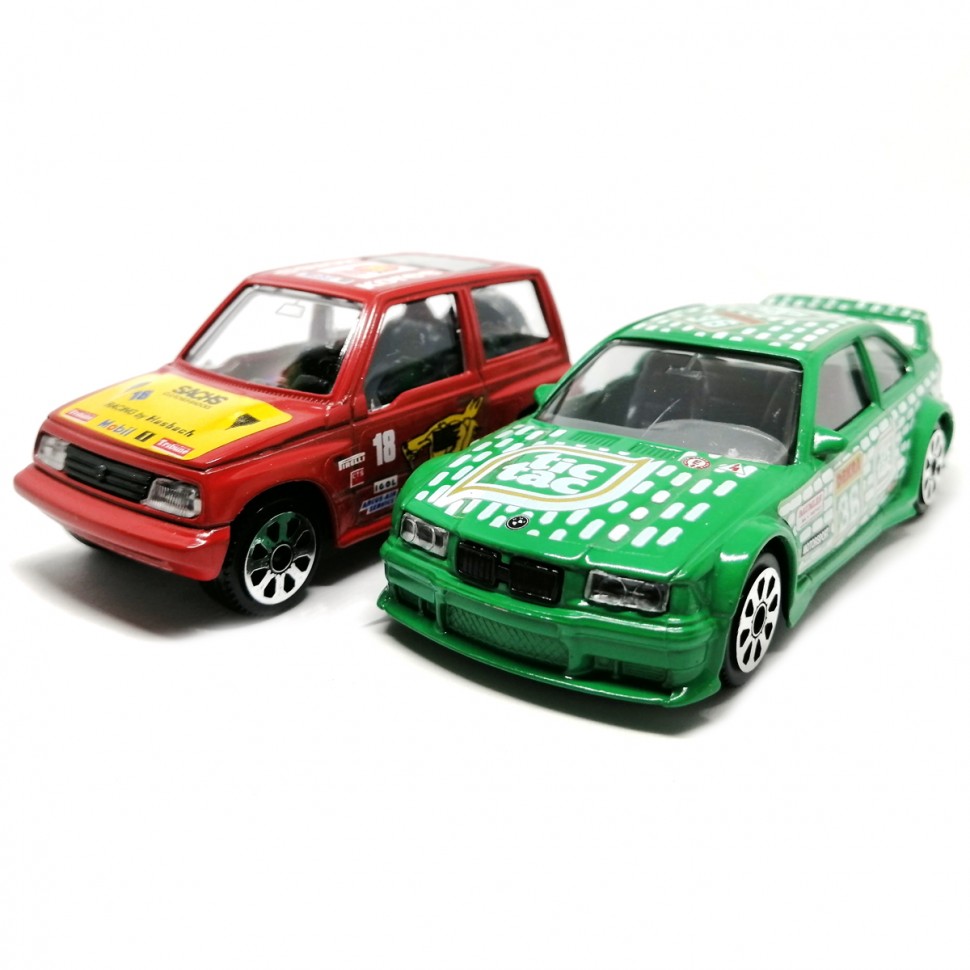 Набор коллекционных автомобилей Bburago BMW M3 и Suzuki Vitara, масштаб 1:43 авточехлы для suzuki vitara ii 40 60 2015 экокожа набор
