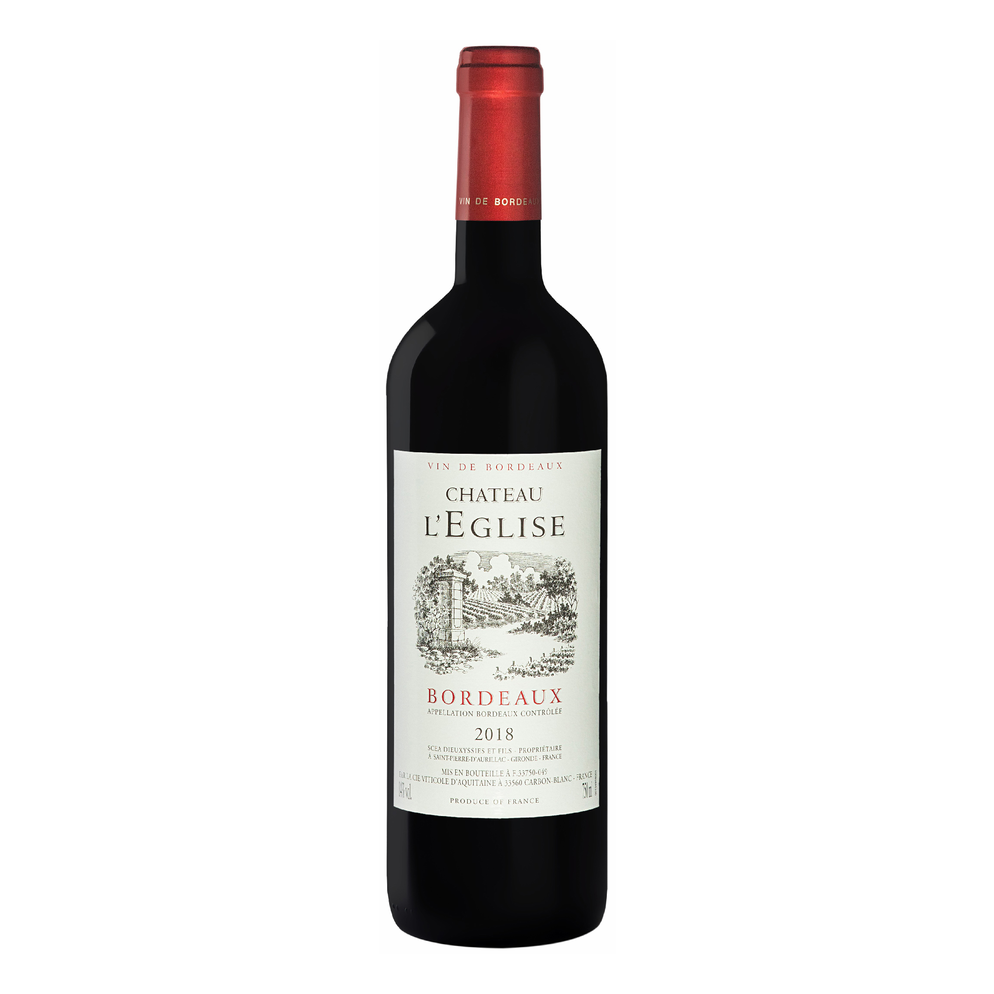

Вино Chateau l'Eglise красное сухое 13,5% 750 мл