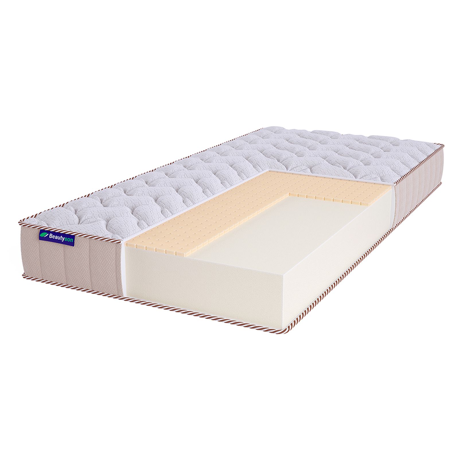 

Матрас Beautyson Roll Foam 14 Latex Lux, 195х195, 17 см, беспружинный, Roll Foam 14 Latex Lux