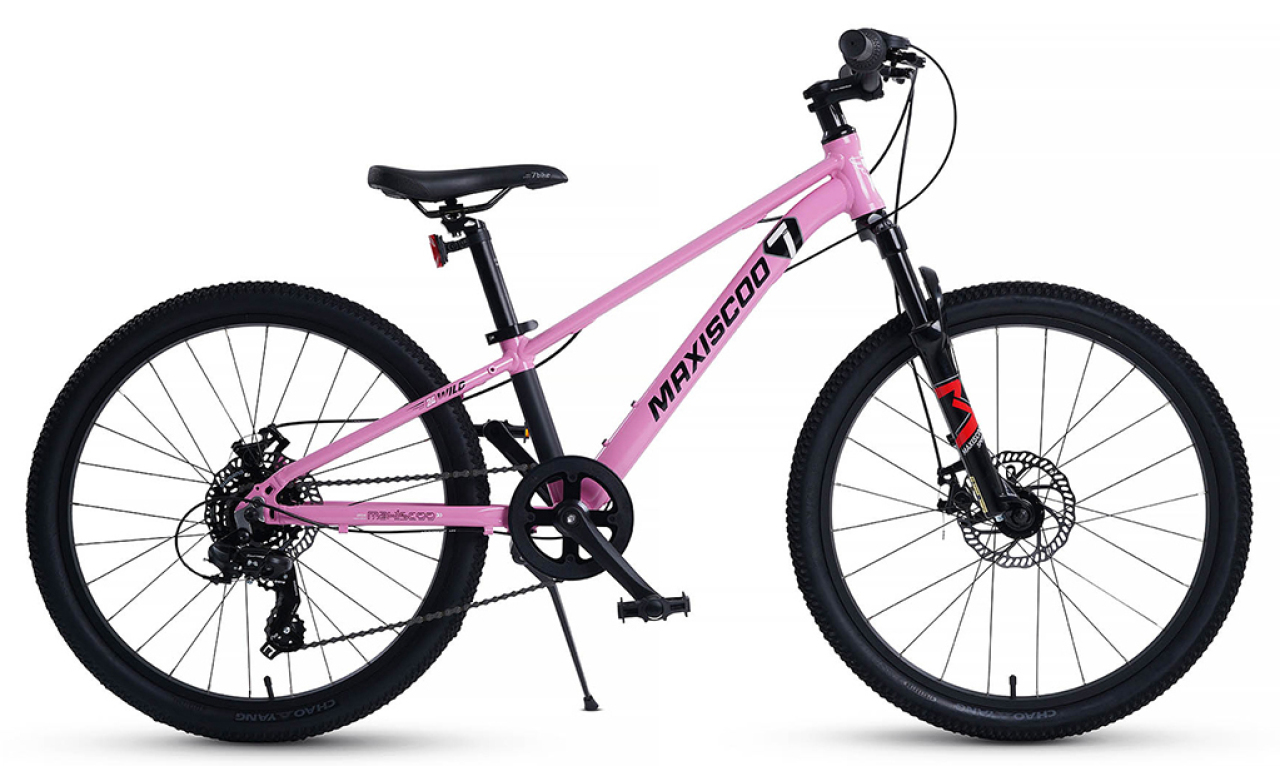Подростковый велосипед Maxiscoo 7Bike Disc 24'' (2024) Розовый 24
