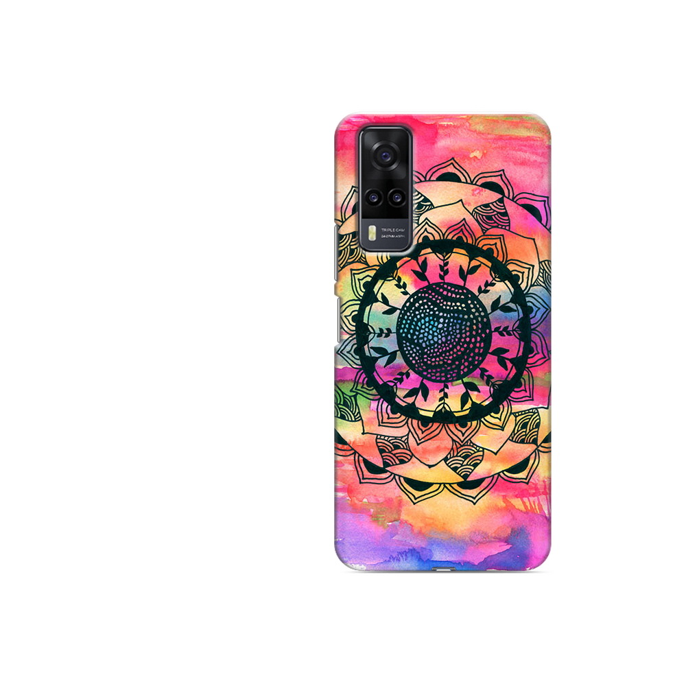 

Чехол MyPads Tocco для Vivo Y31 яркая абстракция круглый цветок (PT157735.439.704), Прозрачный, Tocco