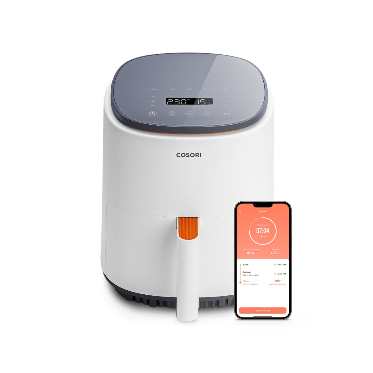 

Аэрогриль COSORI Smart Air Fryer CAF-LI401S белый, Smart Air Fryer CAF-LI401S