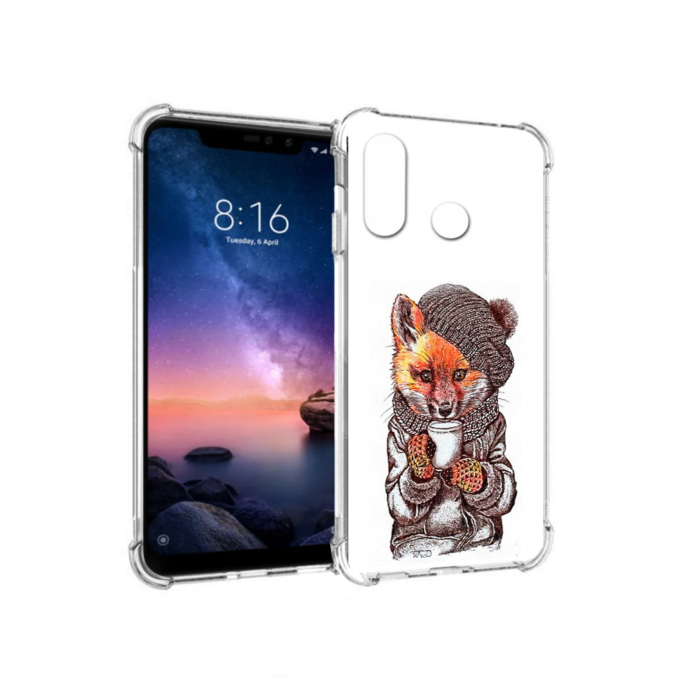 

Чехол MyPads Tocco для Xiaomi Redmi Note 6 лиса в шапке (PT118671.310.437), Tocco