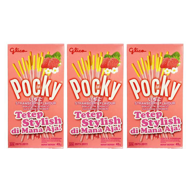 

Печенье клубника Pocky (3 шт. по 45 г)