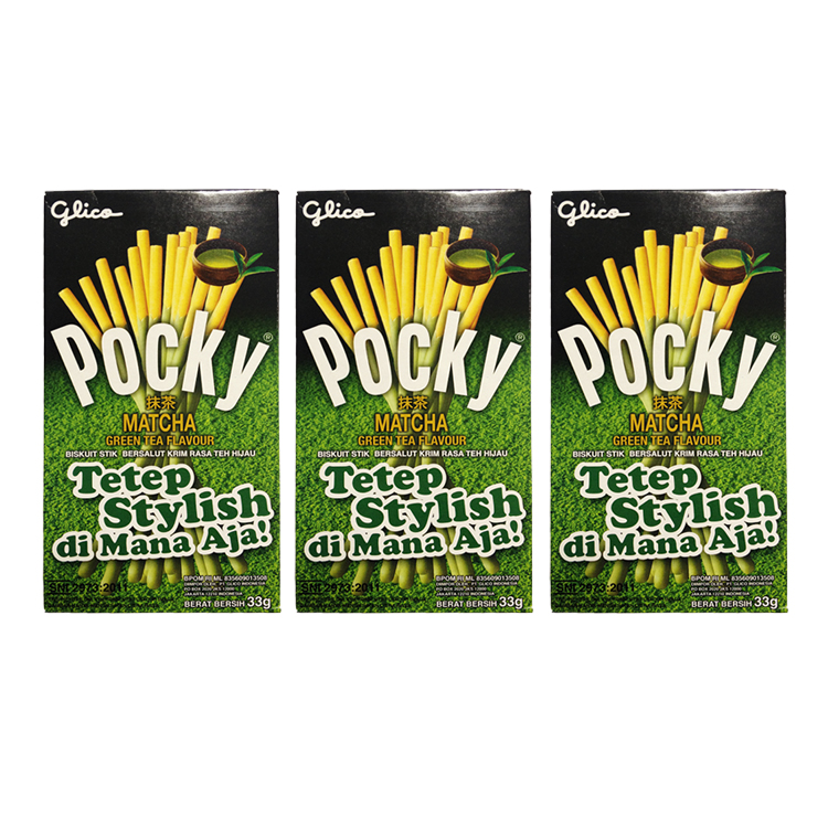 фото Печенье pocky с чаем маття (3 шт. по 33 г) glico