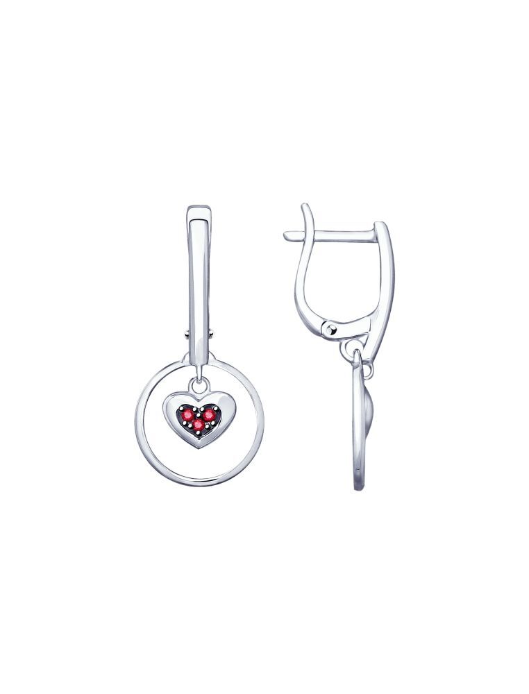 

Серьги из серебра с корундом SOKOLOV 94023085, 94023085_k