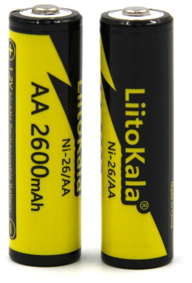 

Аккумулятор LiitoKala Ni-26 AA Ni-Mh 2600 мА ч 1.2V (2штуки)