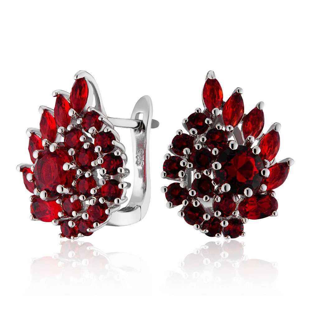 

Серьги из серебра с фианитом ЮВЕЛИР КАРАТ C276E3