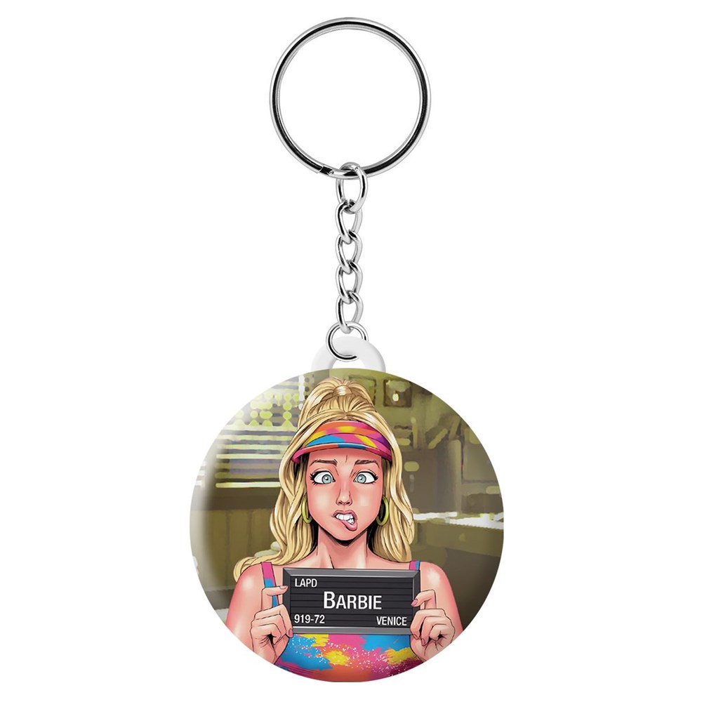

Брелок унисекс Krutoff Кино и сериалы барби в участке, Разноцветный, Кино и сериалы